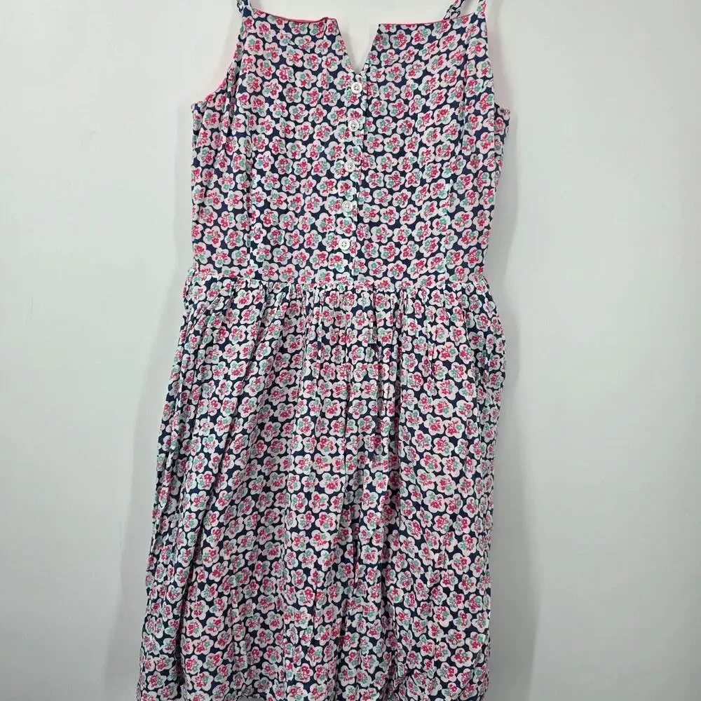 Johnnie B Boden Dress Girls 13-14Y Floral Smocked Sundress Spring Summer Pink